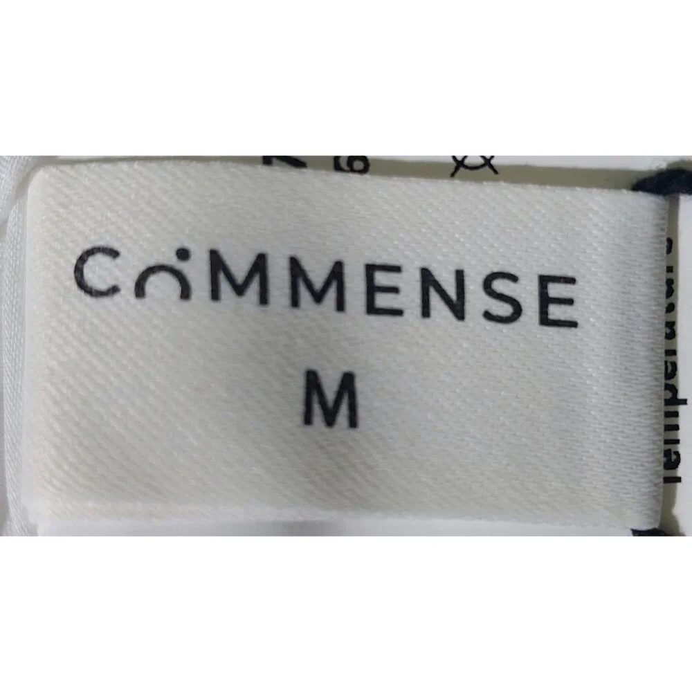 NWT Commense Multi Color Midi Dress W/ Adj. Spaghetti Straps~Ruffled Hem~Medium - Picture 3 of 8